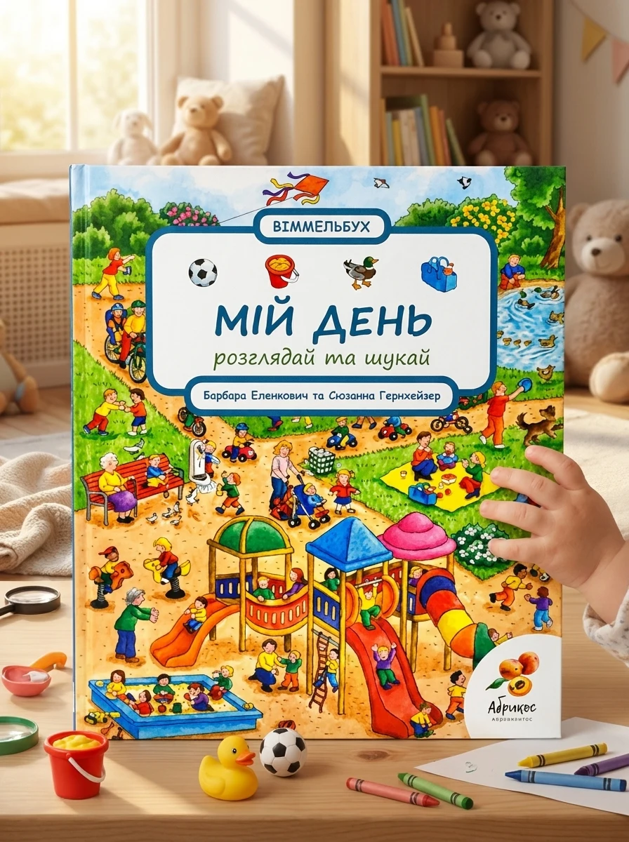 Розглядай та шукай "Мій день" — Дитяча література