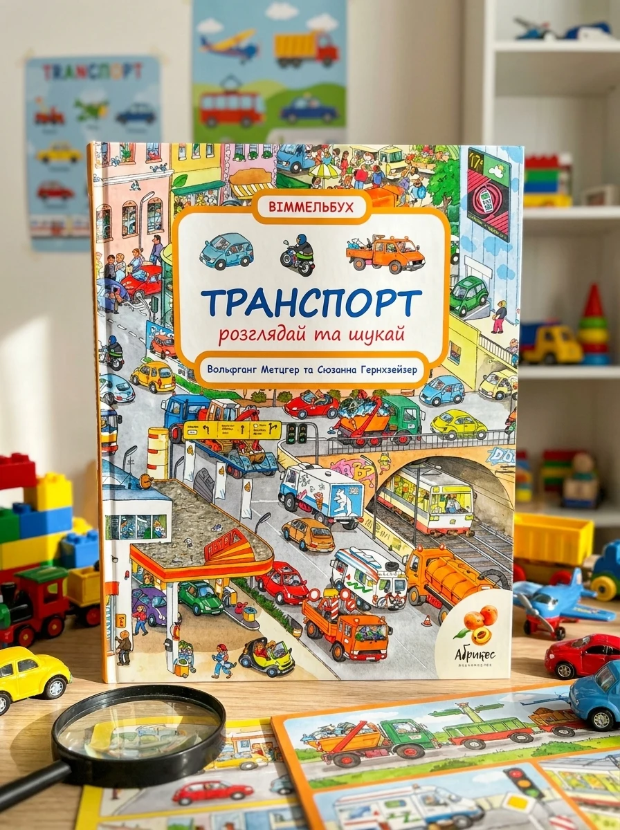 Розглядай та шукай "Транспорт" — Дитяча література