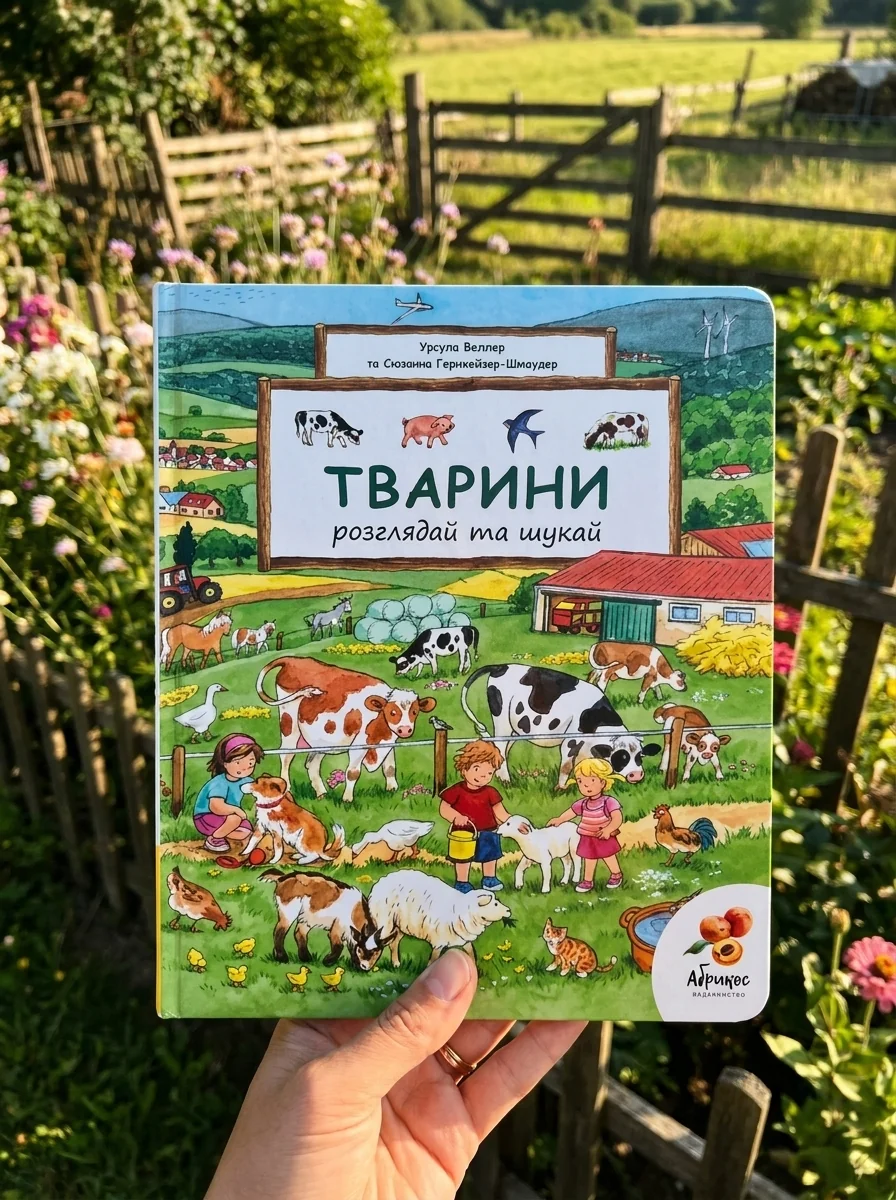 Розглядай та шукай "Тварини" — Дитяча література
