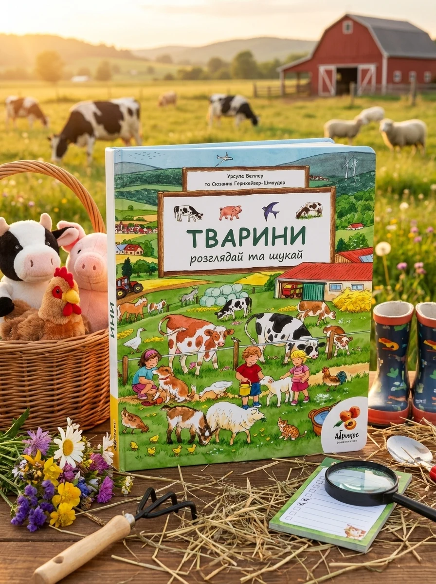 Розглядай та шукай "Тварини" — Дитяча література