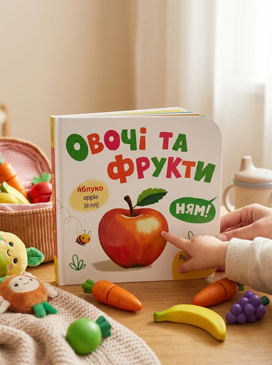 Розглядайка-розвивайка. Овочі та фрукти — Дитяча література