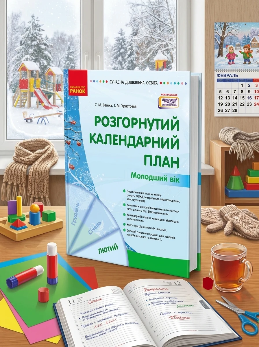 Розгорнутий календарний план. Лютий. Молодший вік. Сучасна дошкільна освіта — Дім, сім'я, релігія