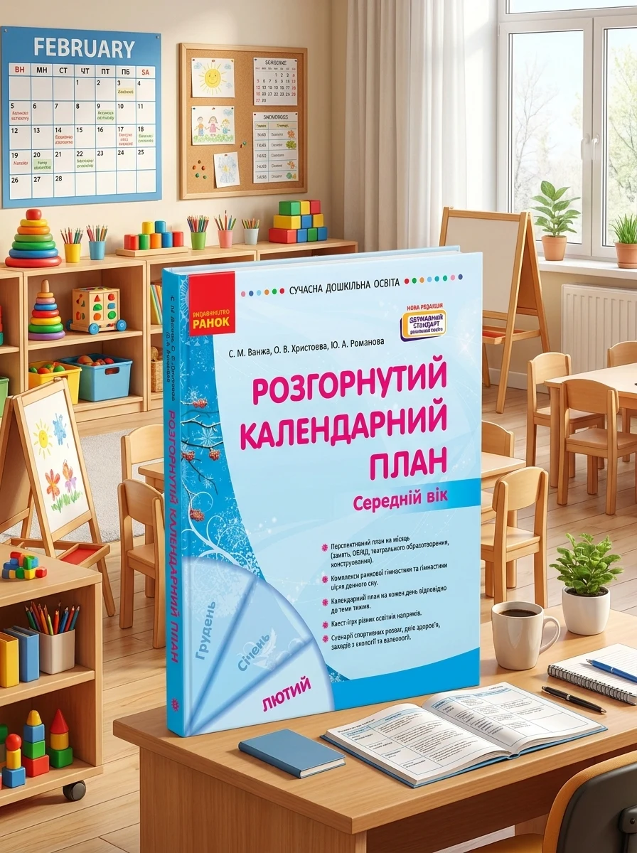 Розгорнутий календарний план. Лютий. Середній вік. Сучасна дошкільна освіта — Вивчення мов