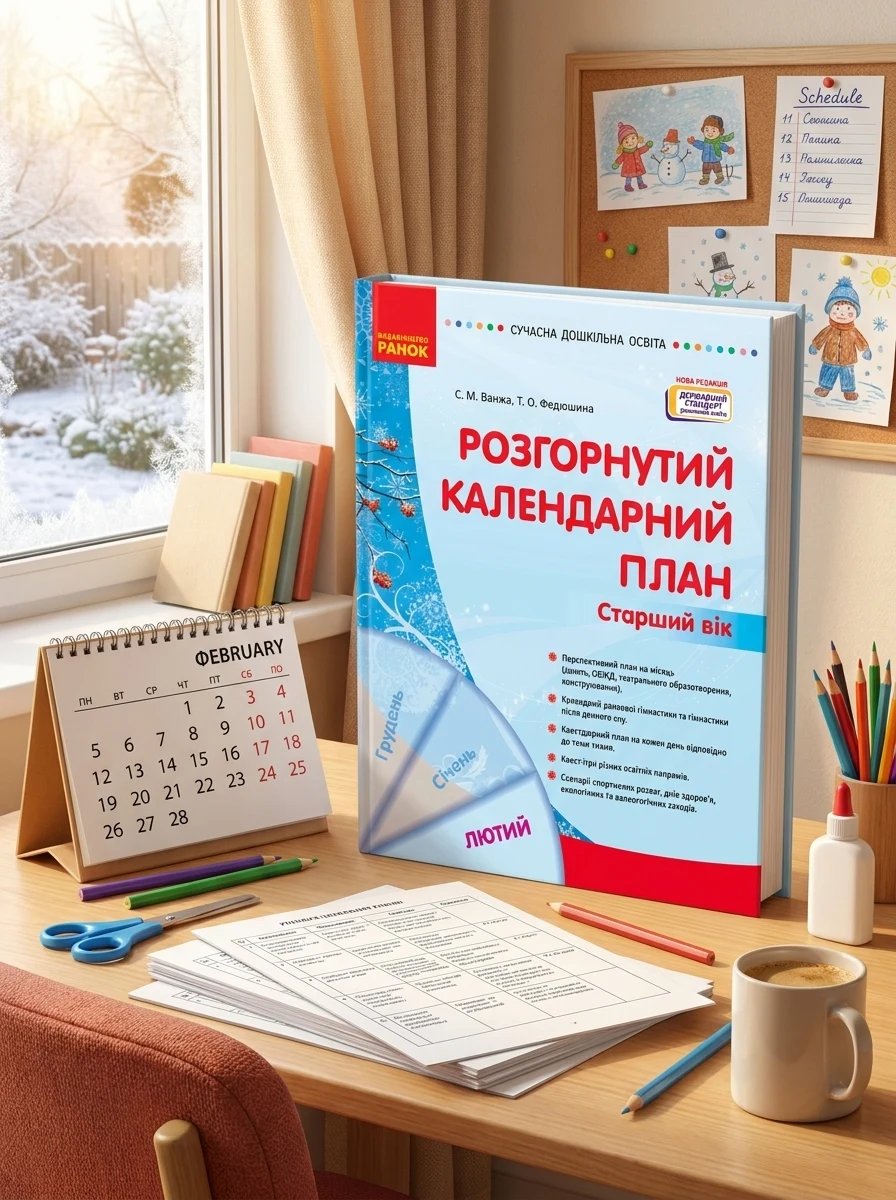 Розгорнутий календарний план. Лютий. Старший вік. Сучасна дошкільна освіта