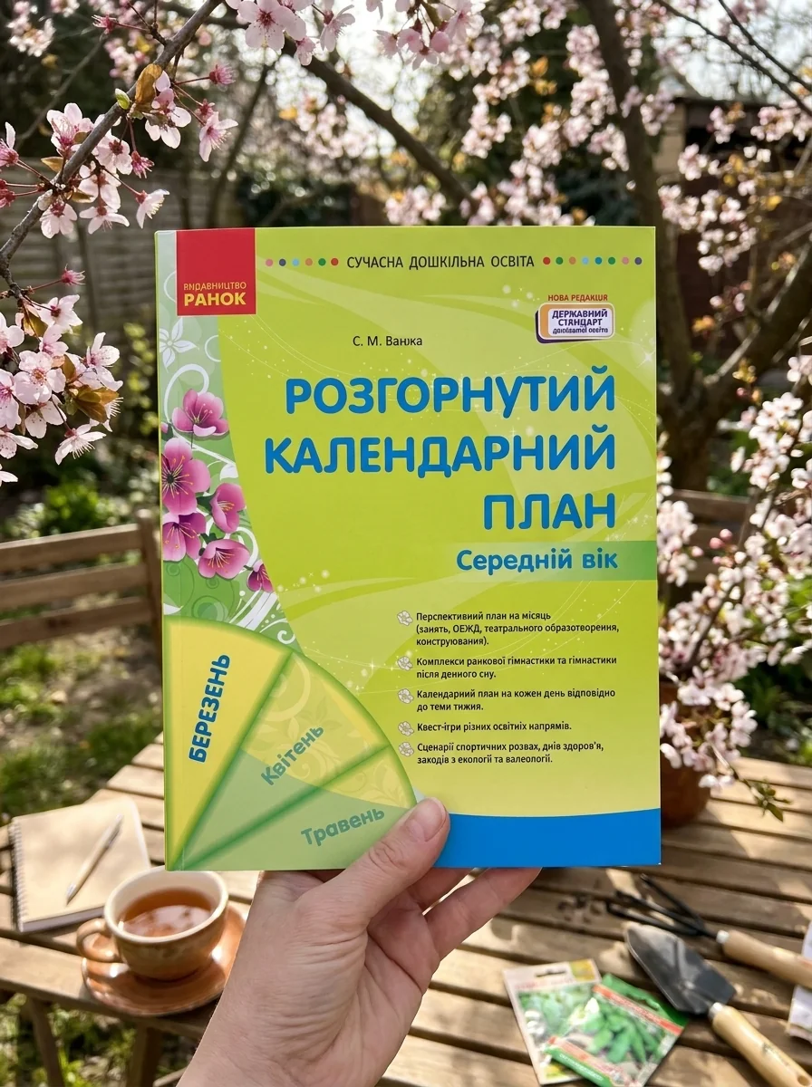 Розгорнутий календарний план. Середній вік. Березень. Сучасна дошкільна освіта — Світлана Ванжа, обкладинка