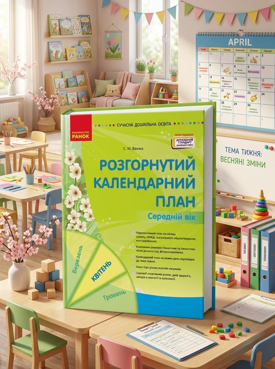 Розгорнутий календарний план. Середній вік. Квітень. Сучасна дошкільна освіта — Вивчення мов