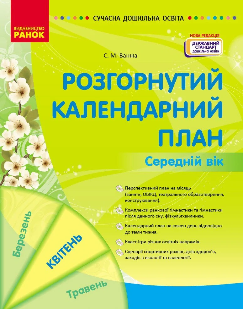 Розгорнутий календарний план. Середній вік. Квітень. Сучасна дошкільна освіта