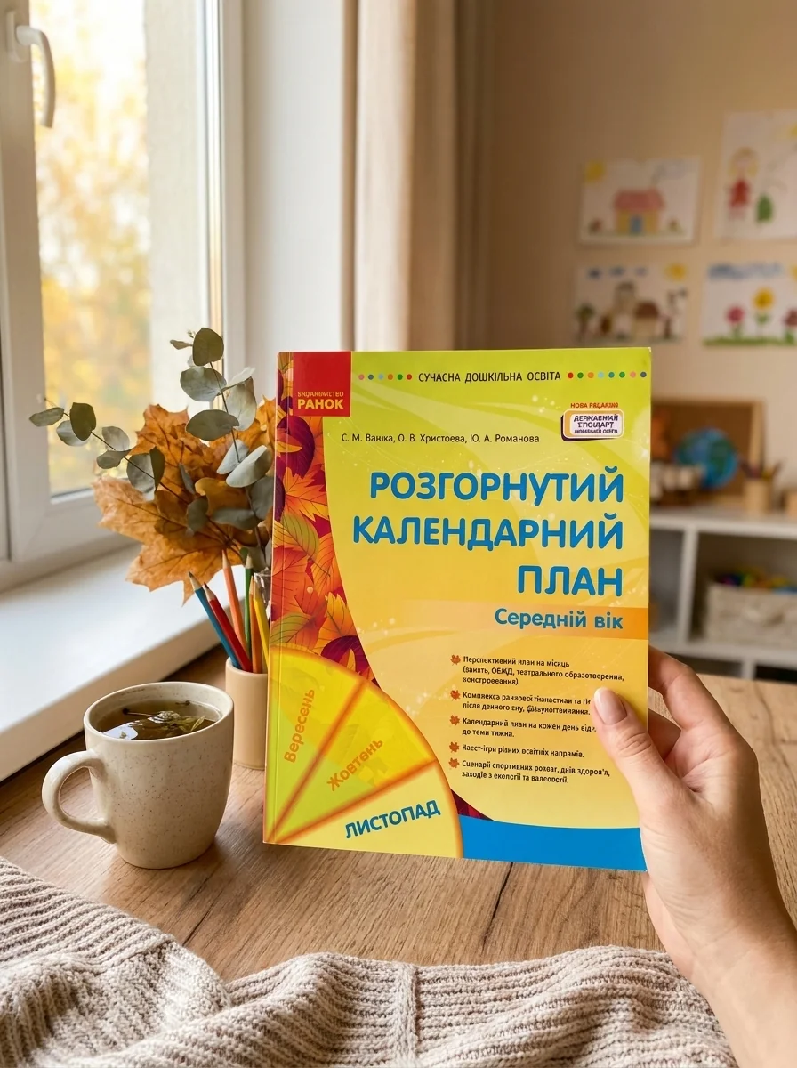 Розгорнутий календарний план. Середній вік. Листопад. Сучасна дошкільна освіта — Світлана Ванжа, обкладинка