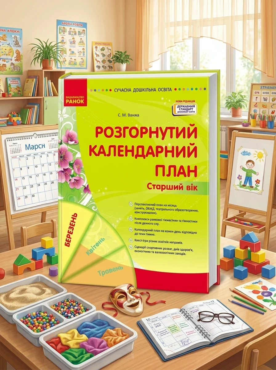 Розгорнутий календарний план. Старший вік. Березень. Сучасна дошкільна освіта — Вивчення мов