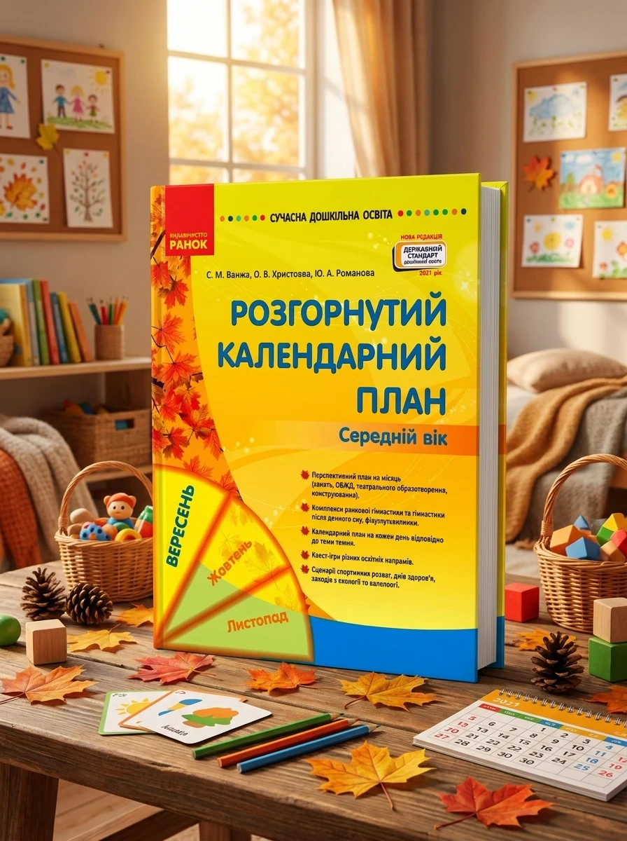 Розгорнутий календарний план. Вересень. Середній вік. Сучасна дошкільна освіта