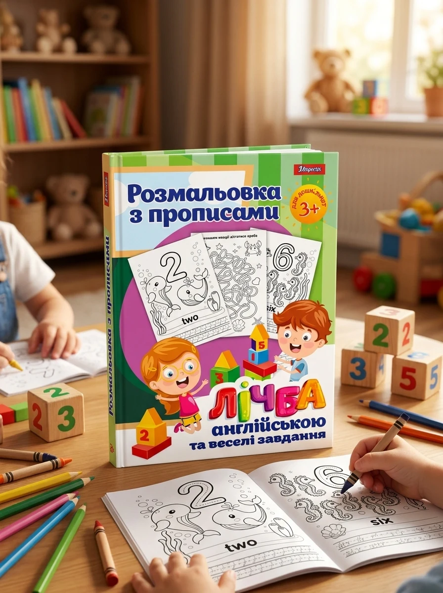 Розмальовка 1Вересня з прописами та завданнями Лічба англійською 742556 — фото 2