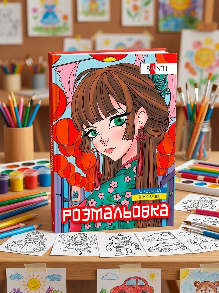 Розмальовка А4 SANTI Аніме 743048 — Дитяча література