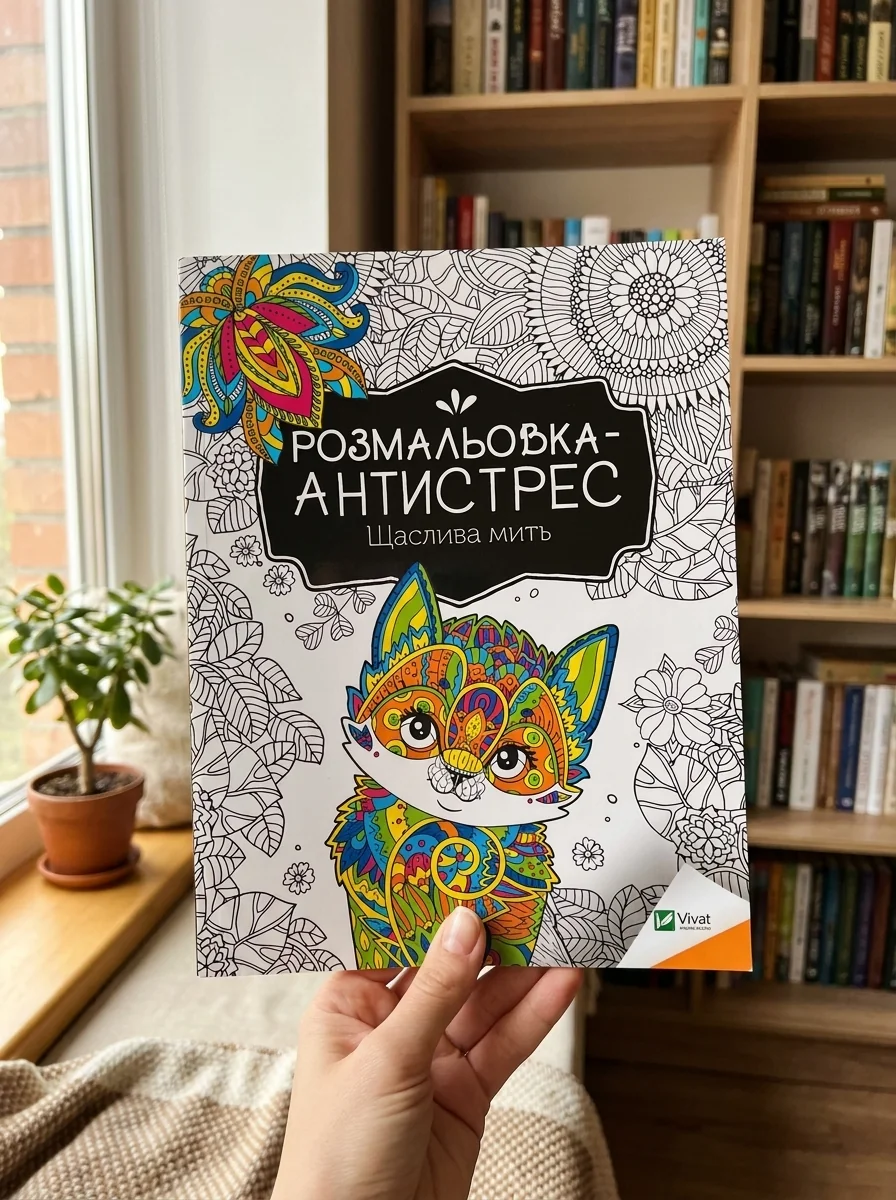 Розмальовка-антистрес. Щаслива мить | купити книгу онлайн