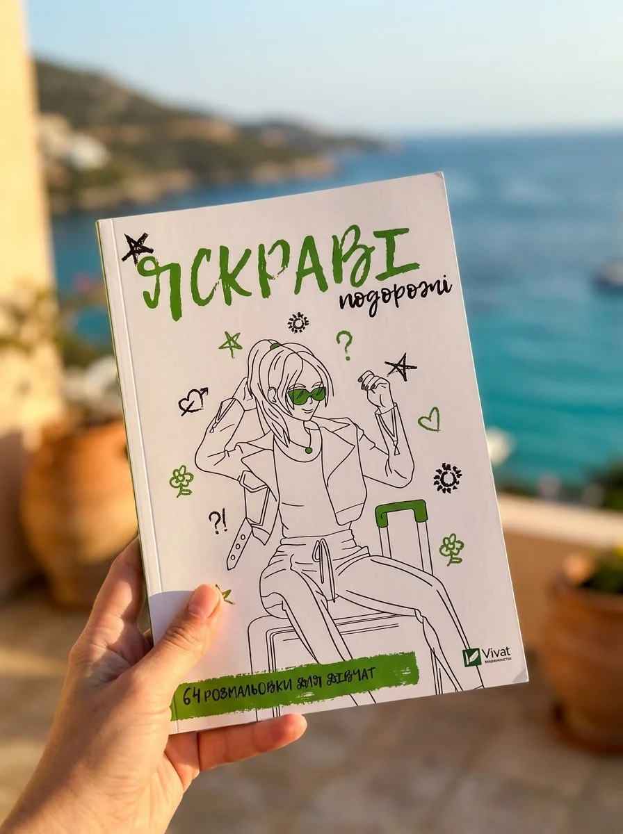 Розмальовка для дівчат. Яскраві подорожі | купити книгу онлайн