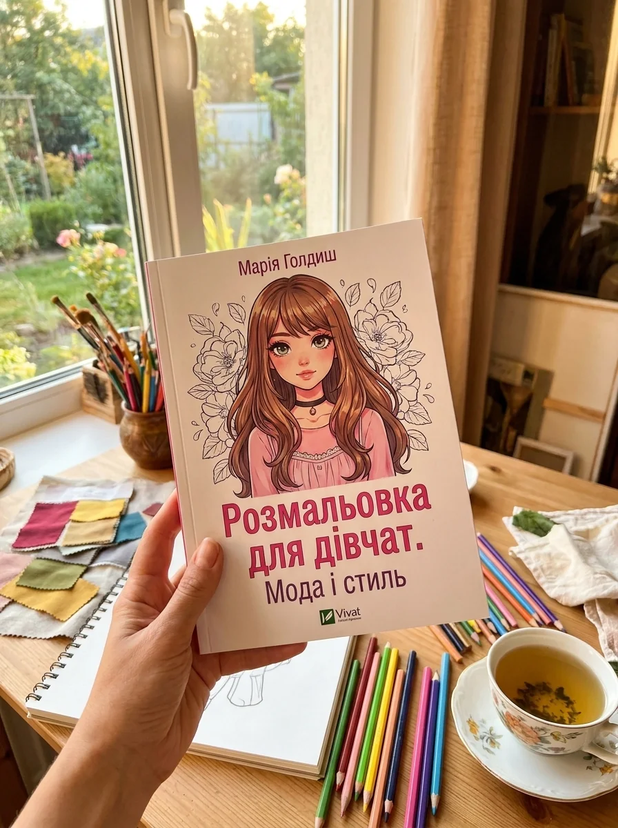 Розмальовка для дівчат. Мода і стиль — фото 2
