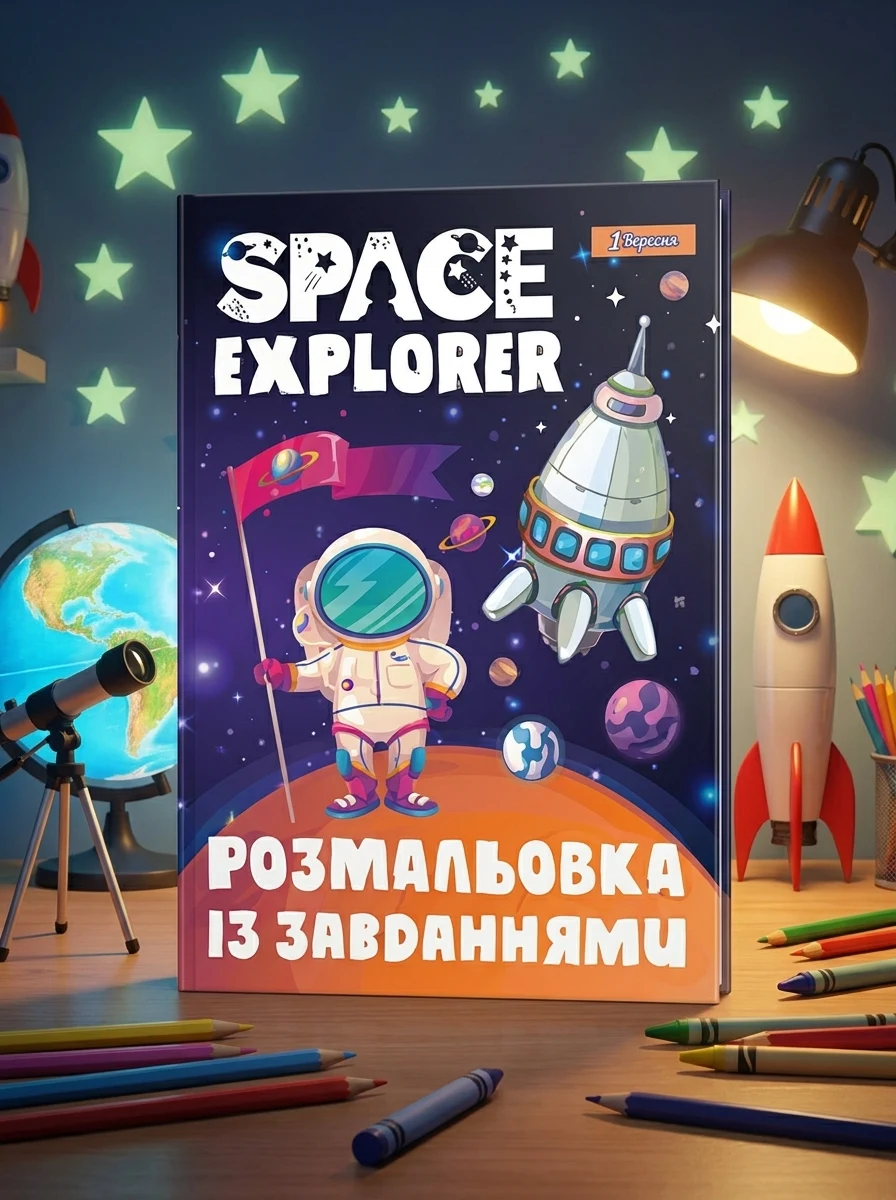 Розмальовка із завданнями 1Вересня Дослідник космосу 12ст 742852