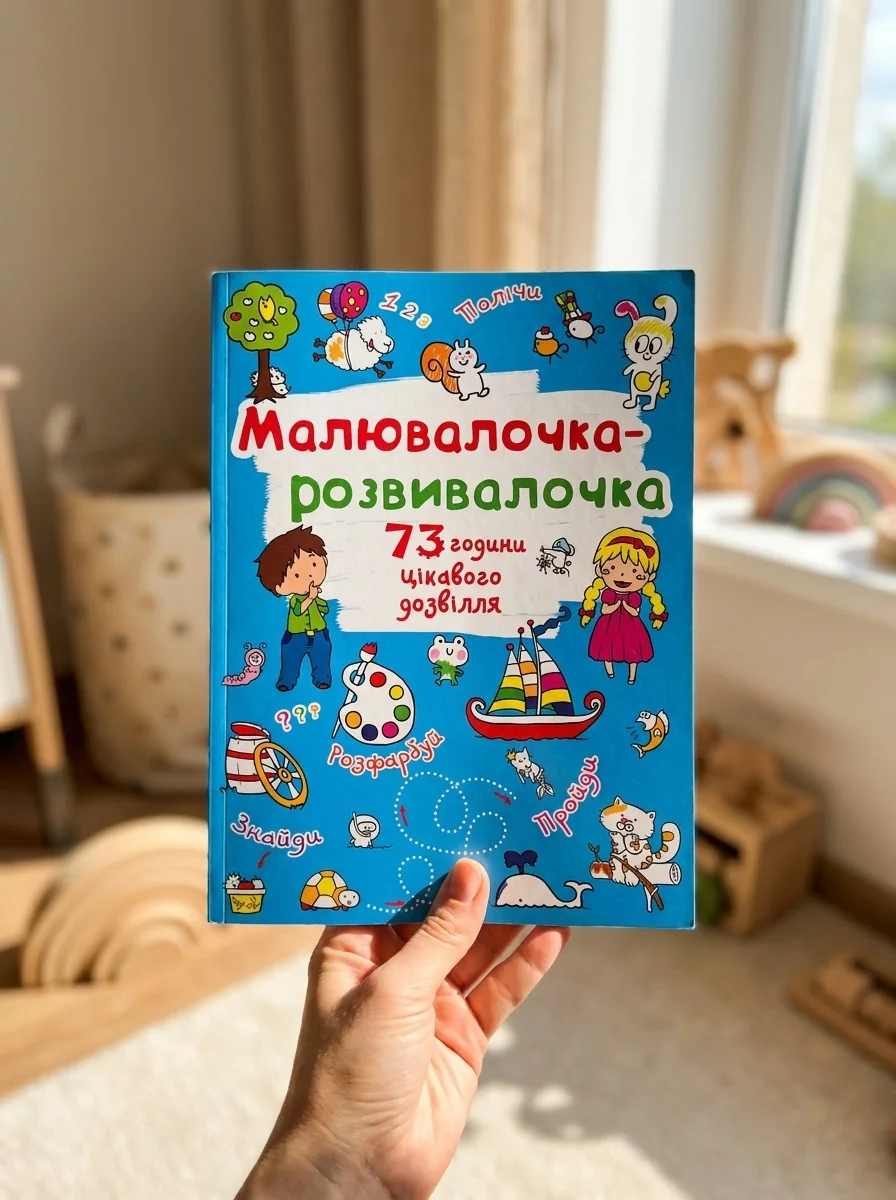 Розмальовка Малювалочка-розвивалочка Білочка — Дитяча література