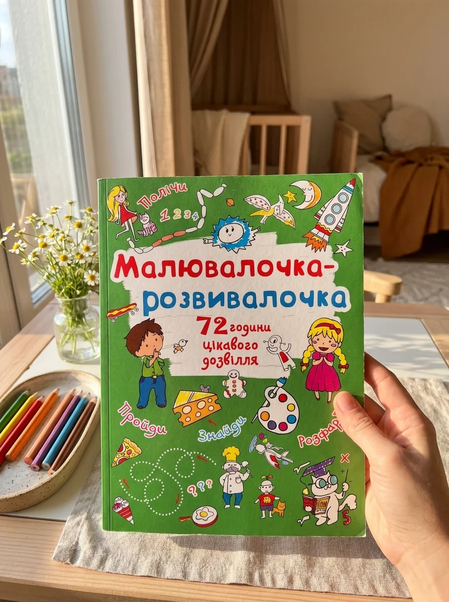 Розмальовка Малювалочка-розвивалочка Пухнастик, обкладинка