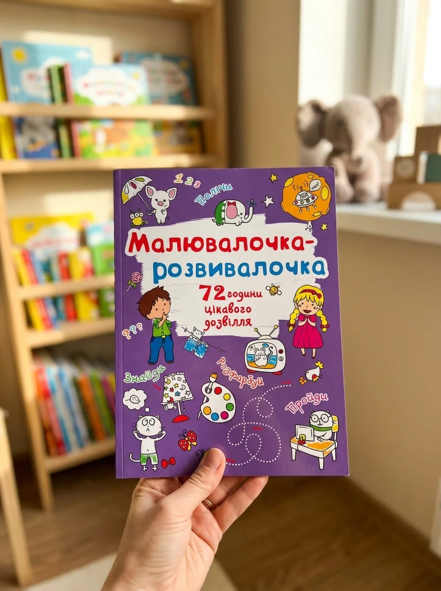 Розмальовка Малювалочка-розвивалочка Слоник — Дитяча література