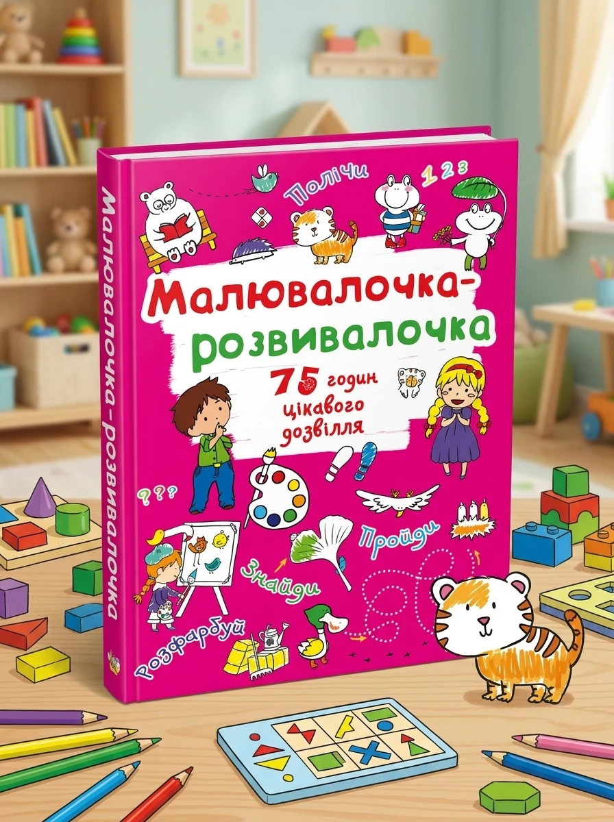 Розмальовка Малювалочка-розвивалочка Тигреня — фото 2