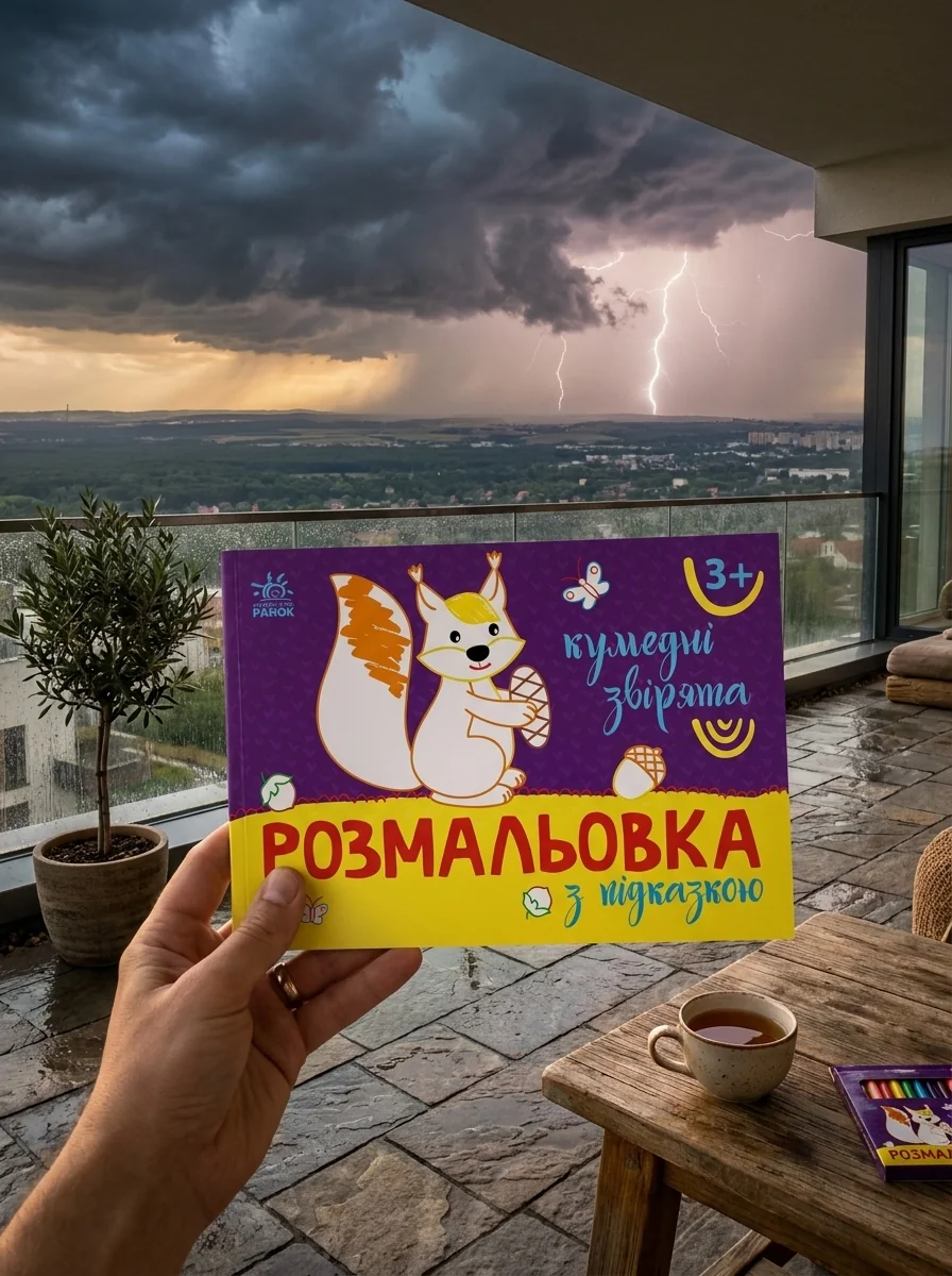 Розмальовка з підказкою. Кумедні звірята — фото 2