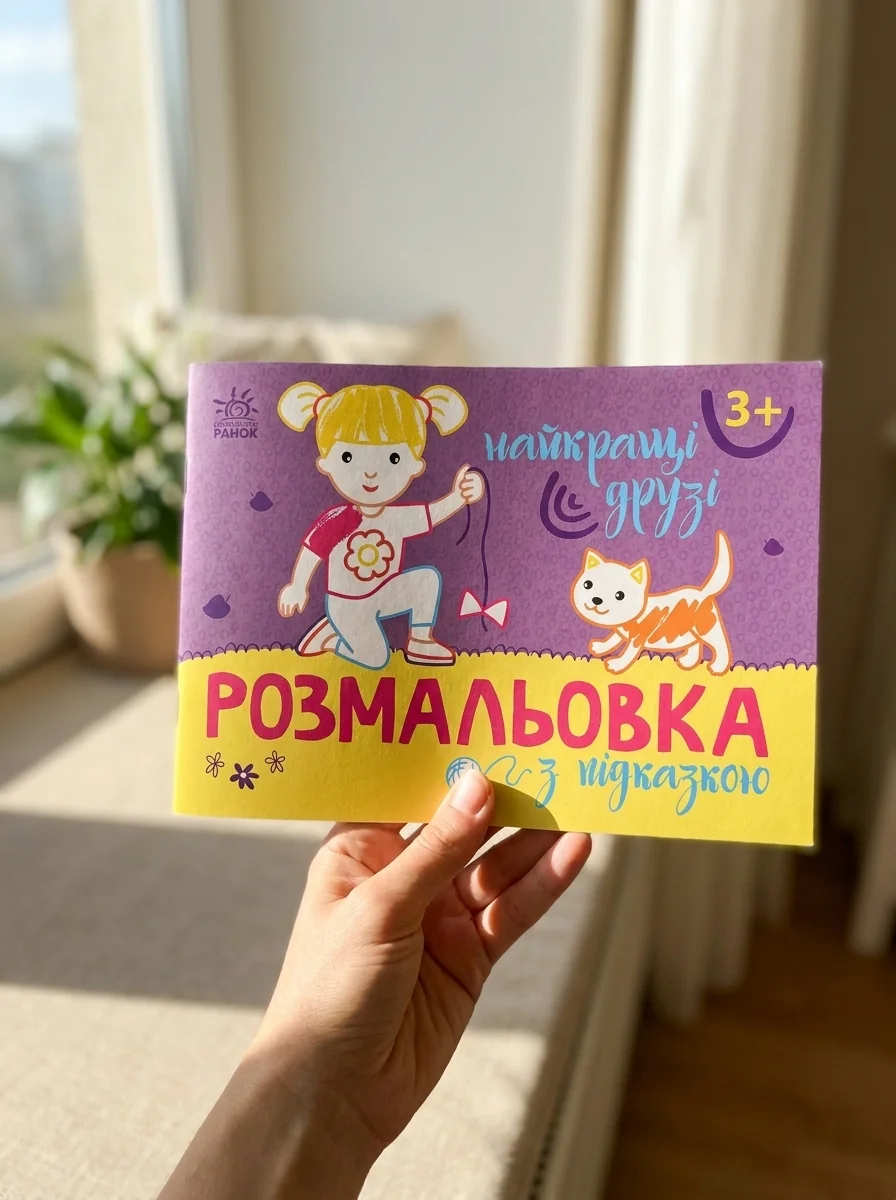 Розмальовка з підказкою. Найкращі друзі — фото 2