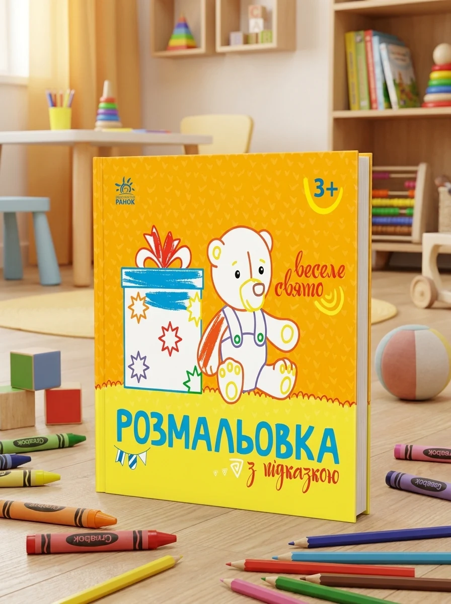 Розмальовка з підказкою. Веселе свято, — Дитяча література