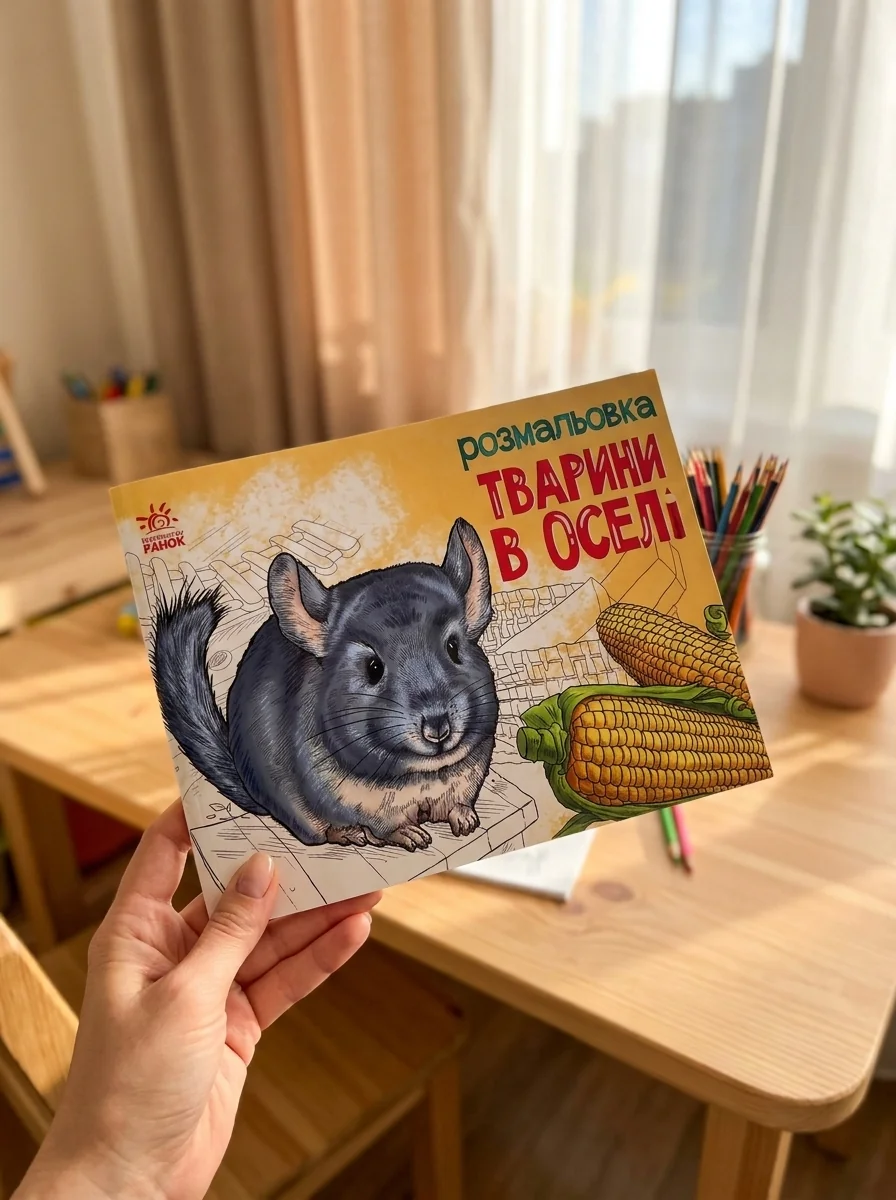 Розмальовка з тваринами. Тварини в оселі — фото 2