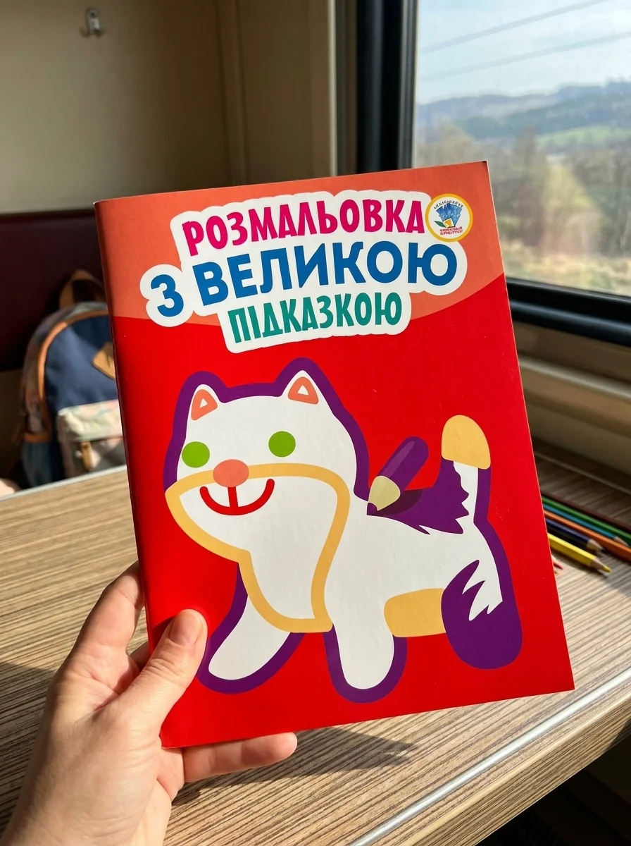 Розмальовка з великою підказкою. Кішка — Дитяча література