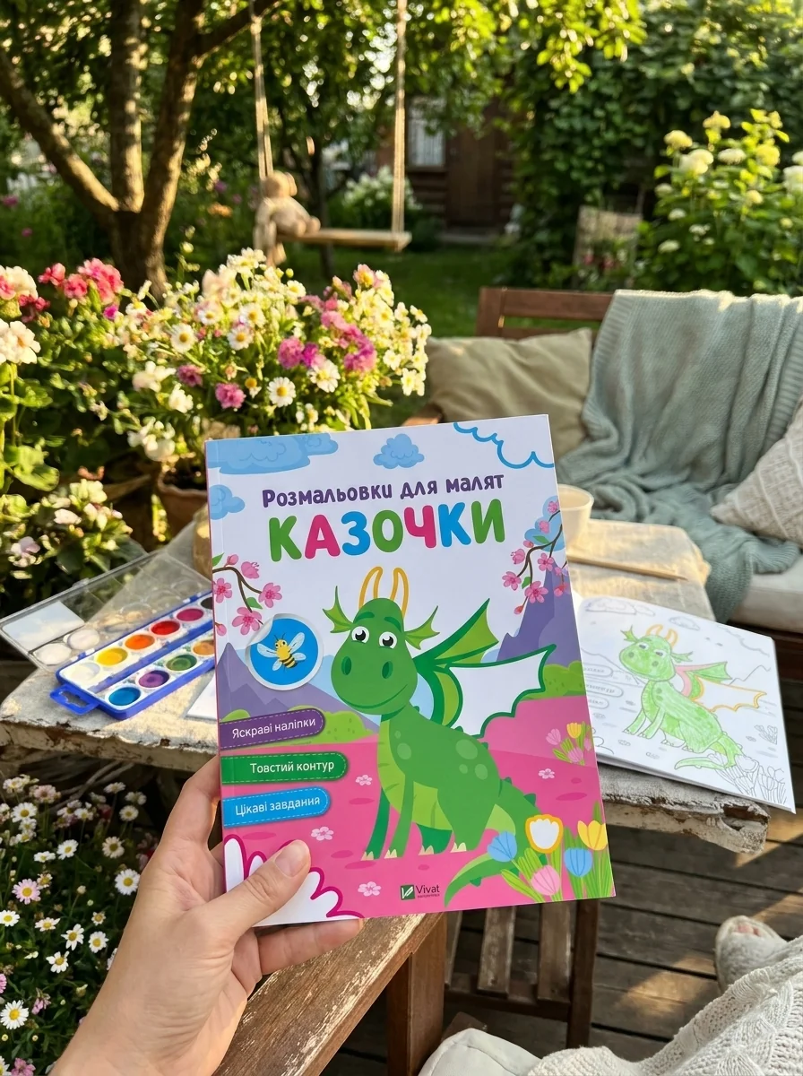 Розмальовки для малят. Казочки — Катерина Процун, обкладинка