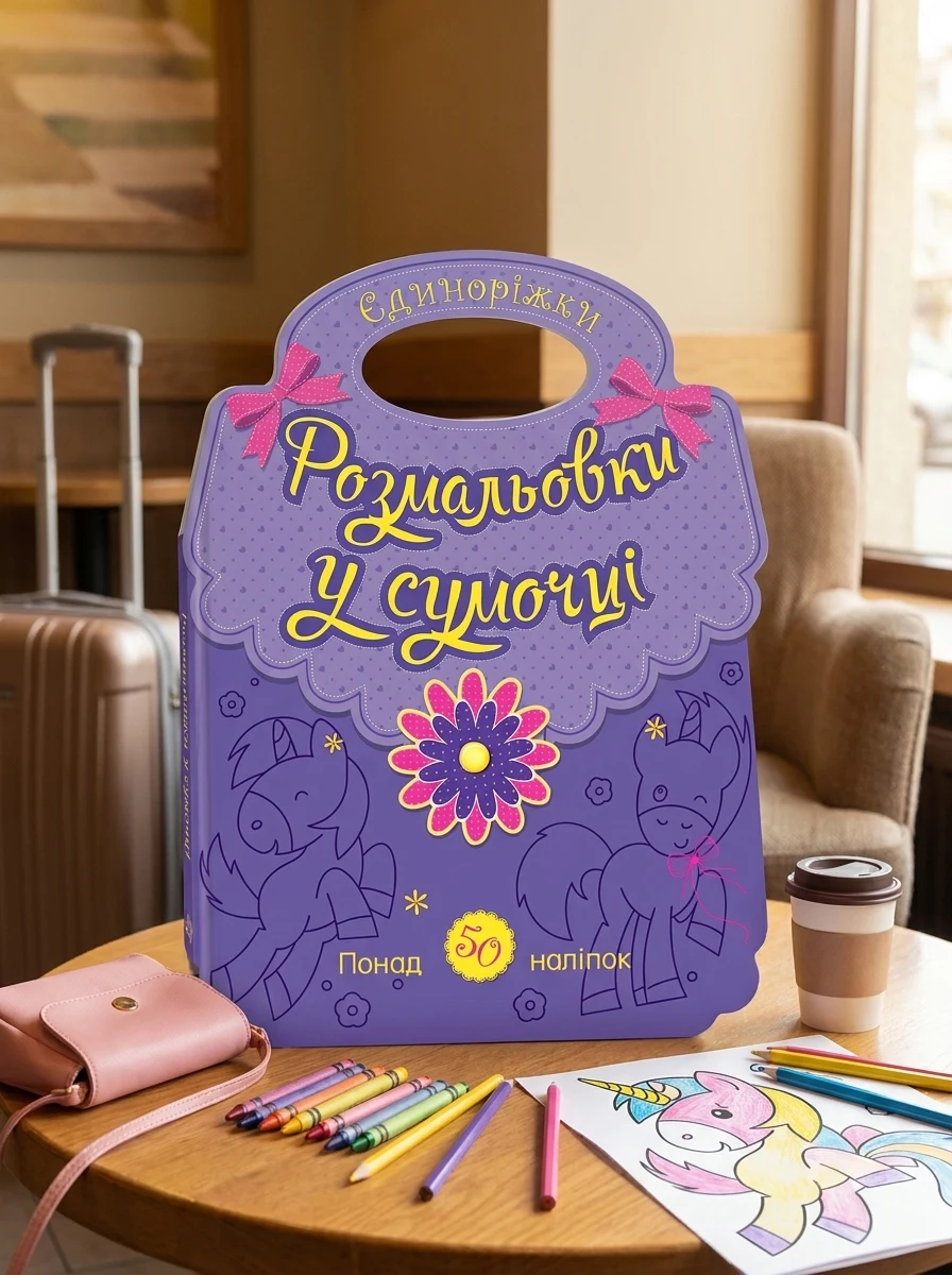 Розмальовки у сумочці. Єдиноріжки — Дитяча література