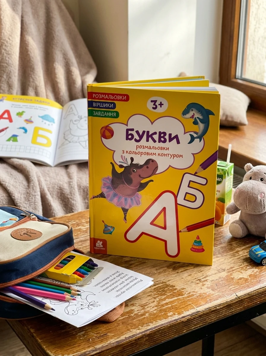 Розмальовки. Віршики. Завдання. Букви — Дитяча література