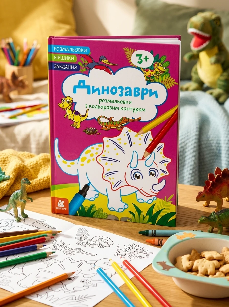 Розмальовки. Віршики. Завдання. Динозаври, — Дитяча література