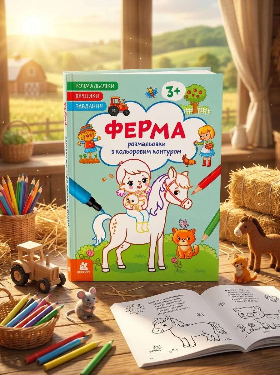 Розмальовки. Віршики. Завдання. Ферма, — Дитяча література