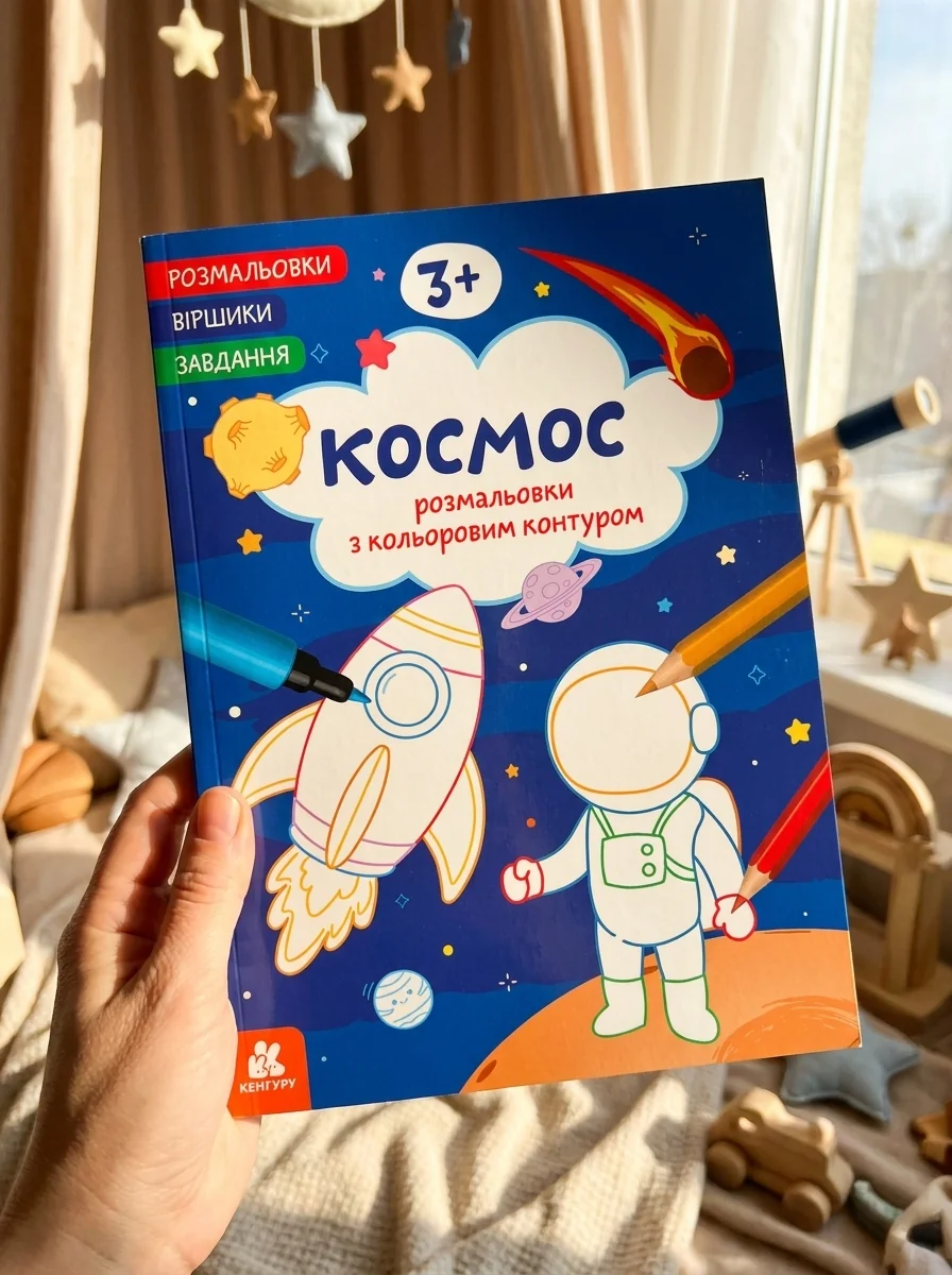 Розмальовки. Віршики. Завдання. Космос — Дитяча література