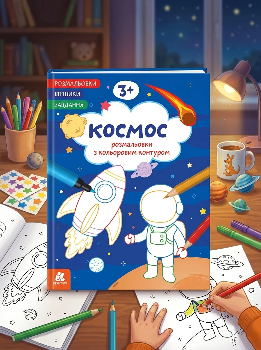 Розмальовки. Віршики. Завдання. Космос — Дитяча література