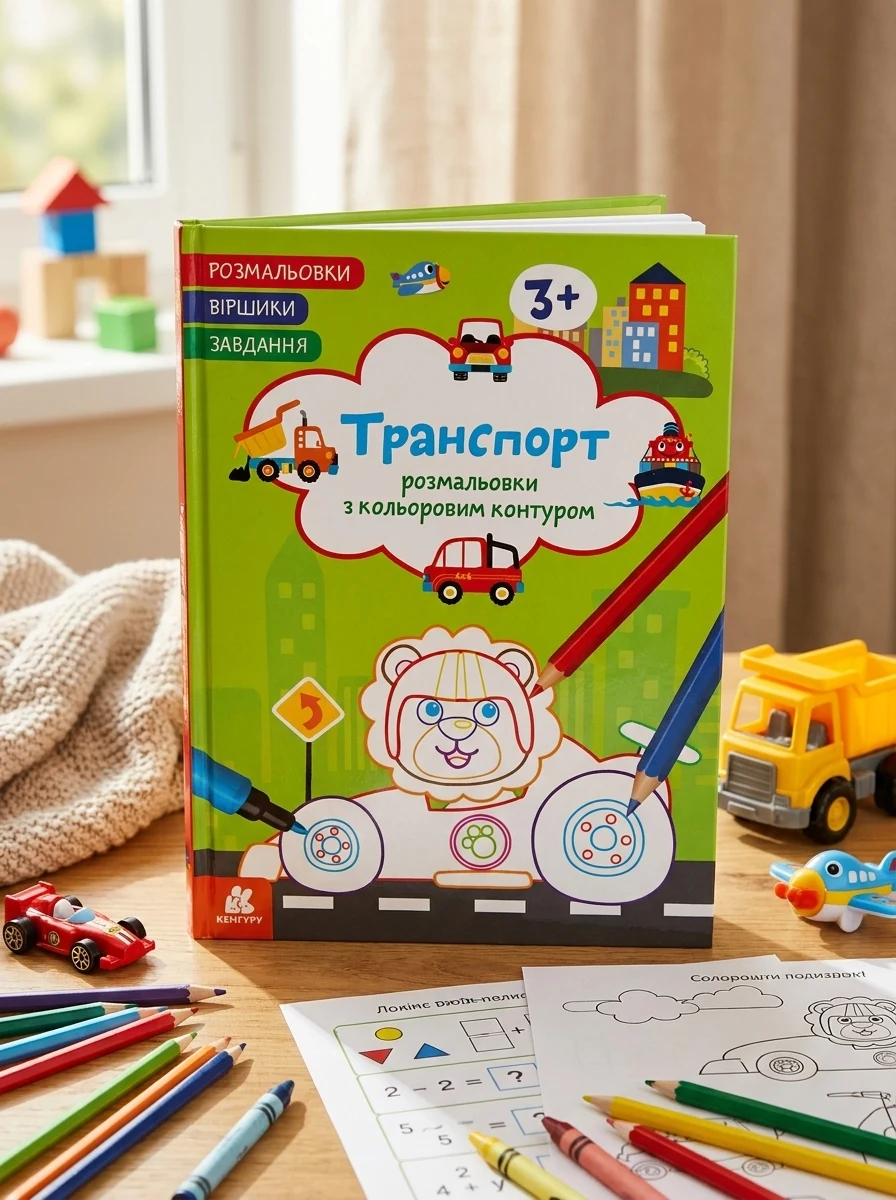 Розмальовки. Віршики. Завдання. Транспорт, — Дитяча література