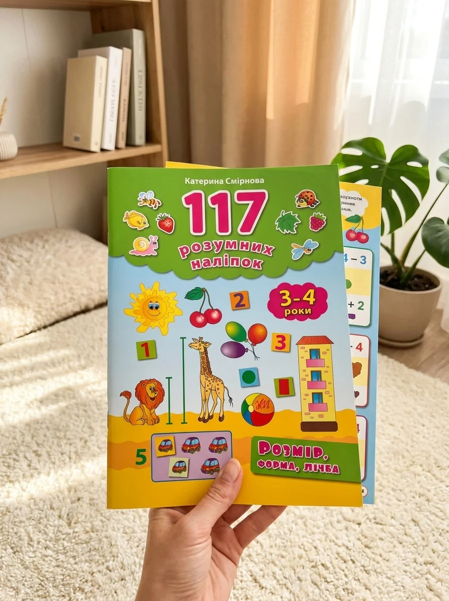 Розмір, форма, лічба. 3-4 роки — Розвивальні книги