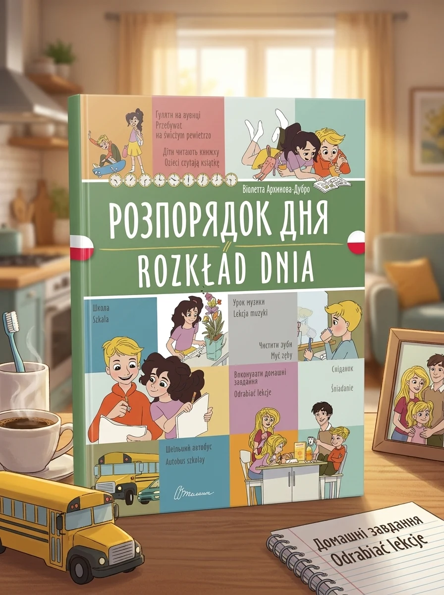 Розпорядок дня. Rozkład dnia. Українсько-польська — Вивчення мов