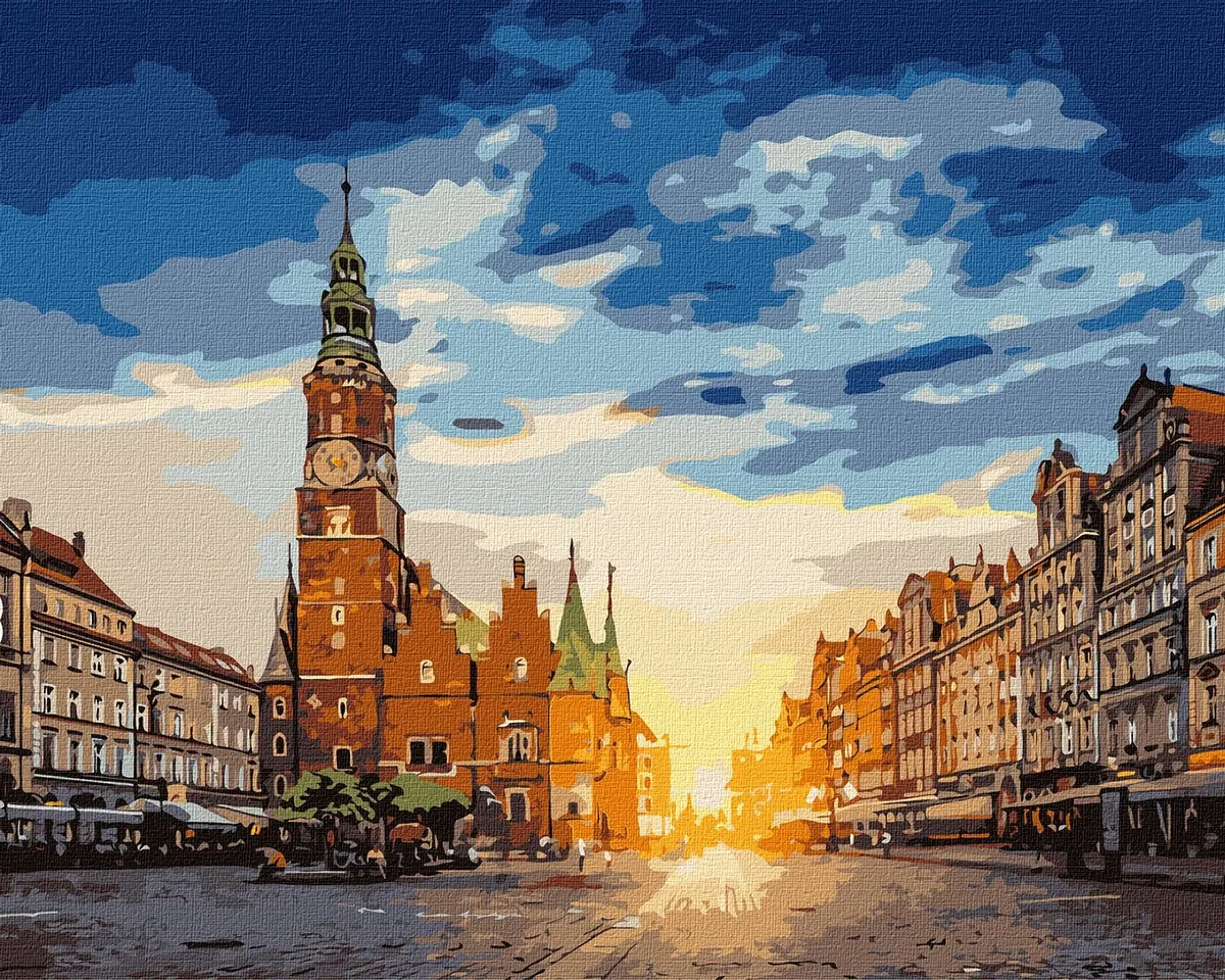 Розпис по номерах Ідейка Чарівний Вроцлав 40х50 (KHO3608)