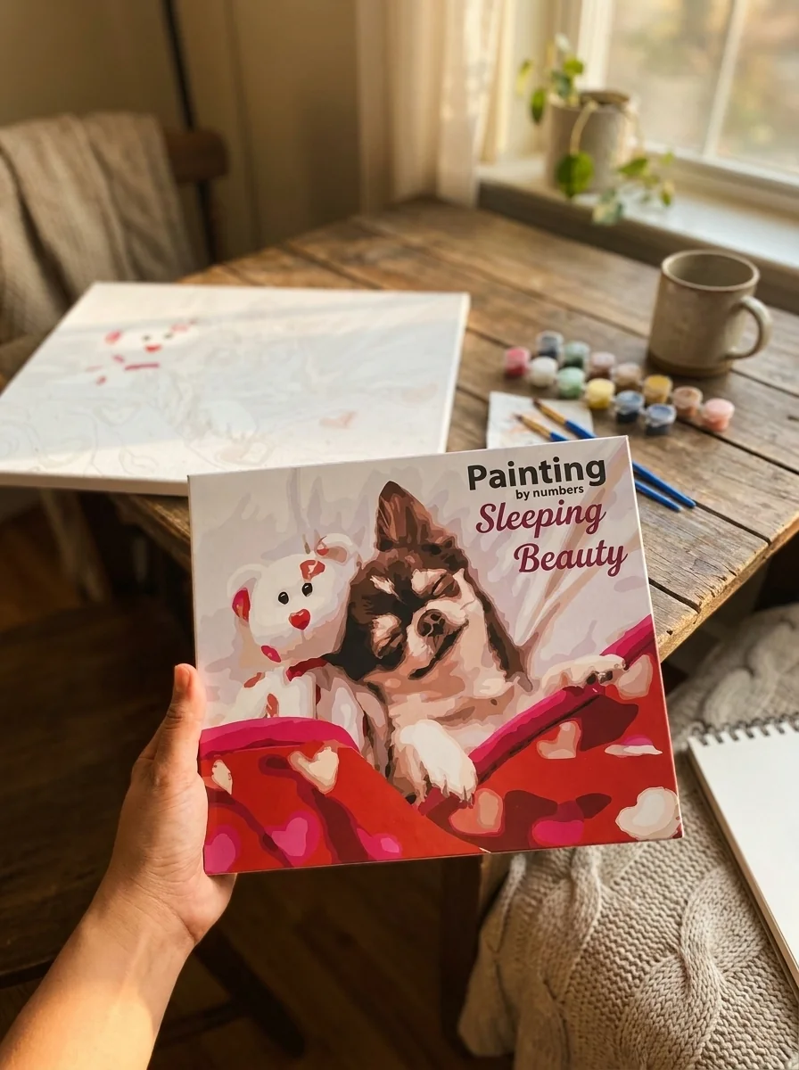 Розпис по номерах Спляча красуня 40*50 КНО4277, обкладинка