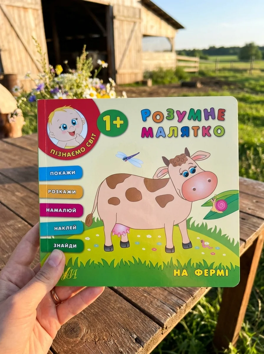 Розумне малятко. На фермі — Розвивальні книги