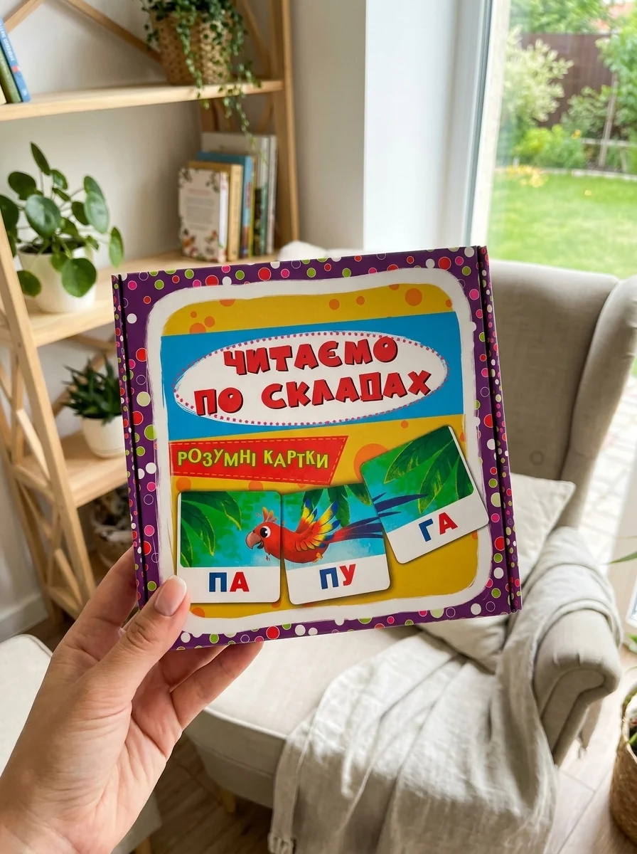 Розумні картки. Читаємо по складах. 30 карток — Вивчення мов