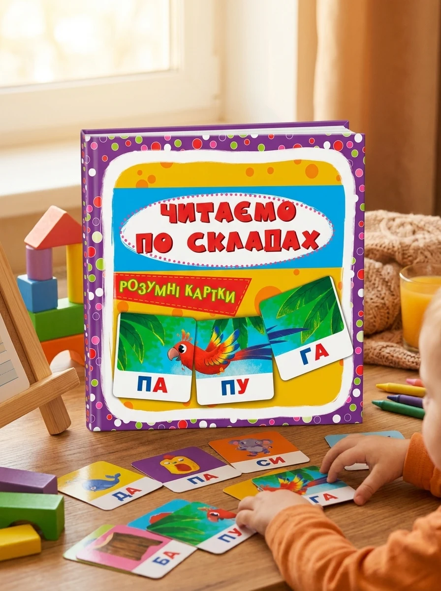 Розумні картки. Читаємо по складах. 30 карток, — Вивчення мов