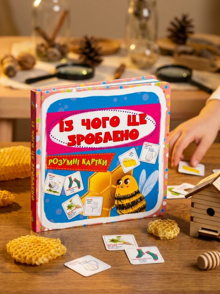 Розумні картки. Із чого це зроблено. 30 карток, — Дитяча література