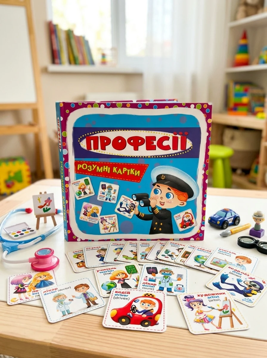 Розумні картки. Професії. 30 карток, — Дитяча література