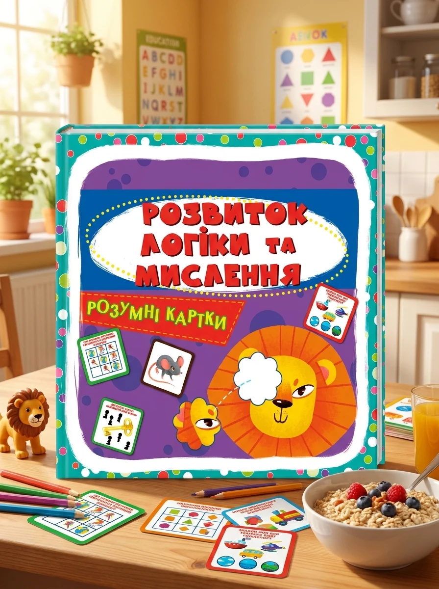 Розумні картки. Розвиток логіки та мислення. 30 карток, — Дитяча література