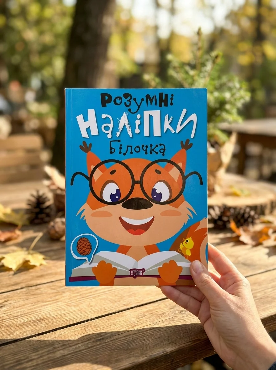 Розумні наліпки. Білочка — Людмила Кієнко, обкладинка