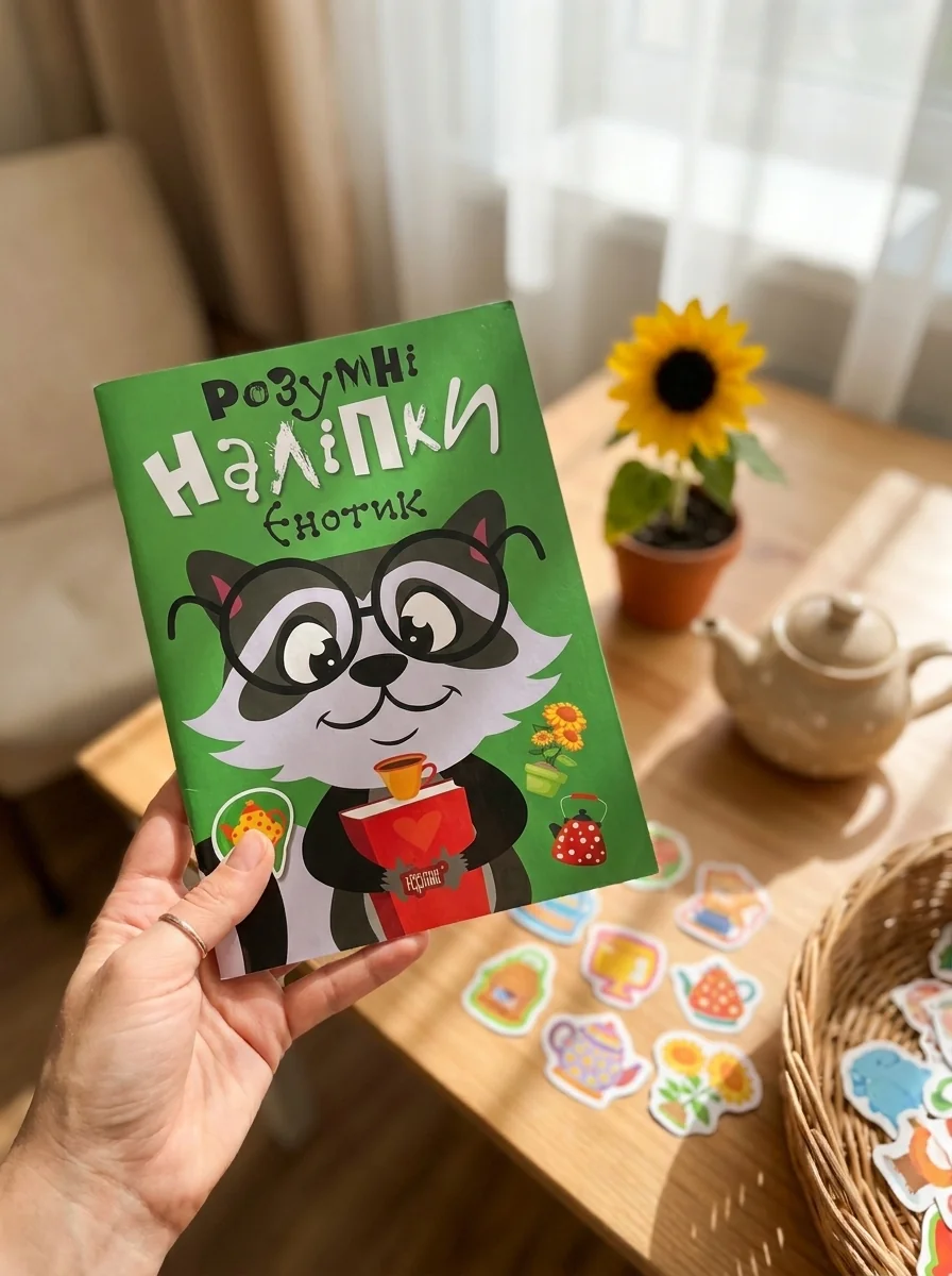 Розумні наліпки. Єнотик — Дитяча література