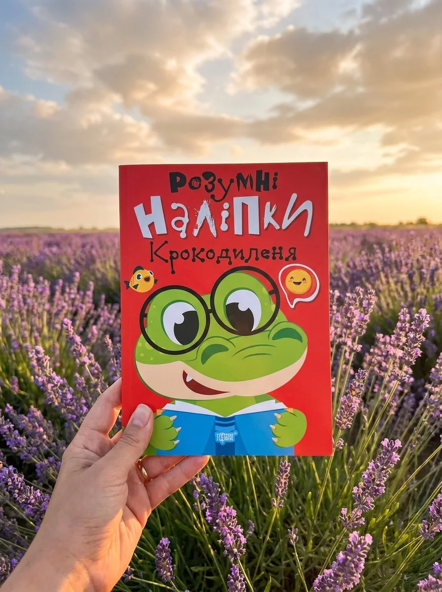 Розумні наліпки. Крокодиленя — Людмила Кієнко, обкладинка